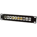 logilink act108 10 port 10 patch panel for keystone black extra photo 2
