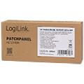 logilink np0041 12 port cat6 10 patch panel light grey extra photo 7