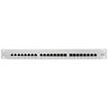 logilink np0040a 24 port shielded cat6 19 patch panel mount light grey extra photo 1