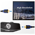 logilink ch0067 hdmi cable high speed with ethernet 4k 60hz 15m black blue extra photo 4