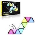 corsair cl 9011115 ww icue lc100 case accent lighting panels mini triangle 9x tile expansion kit extra photo 4
