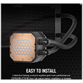 corsair cw 9060070 ww icue h150i elite rgb capellix xt cpu liquid cooler 360mm extra photo 4
