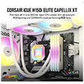 corsair cw 9060073 ww icue h150i elite rgb capellix xt cpu liquid cooler 360mm white extra photo 1