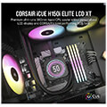 corsair cw 9060075 ww icue h150i elite rgb lcd xt display cpu liquid cooler 360mm extra photo 1