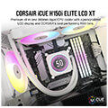 corsair cw 9060077 ww icue h150i elite rgb lcd xt display cpu liquid cooler 360mm white extra photo 1