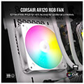 corsair co 9050168 ww ar120 icue pwm rgb fan 120mm white extra photo 1