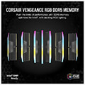 ram corsair cmh48gx5m2b5200c38 vengeance rgb black 48gb 2x24gb ddr5 5200mt s cl38 dual kit extra photo 5