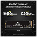 ssd corsair cssd f2000gbmp700r2 mp700 2tb m2 nvme 20 pcie gen5 x4 extra photo 2