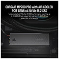 ssd corsair cssd f1000gbmp700pro mp700 pro 1tb m2 nvme 20 pcie gen5 x4 with air coller extra photo 1