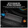 ssd corsair cssd f1000gbmp700pro mp700 pro 1tb m2 nvme 20 pcie gen5 x4 with air coller extra photo 2
