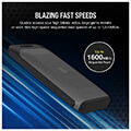 exoterikos diskos corsair cssd ex100u1tb portable ssd ex100u 1tb usb 32 gen2 type c extra photo 1