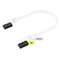 corsair cl 9011134 ww icue link cable 2x135mm straight angled slim white extra photo 1