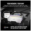ram corsair cmp64gx5m2x6600c32w dominator titanium rgb white 64gb 2x32gb ddr5 6600 cl32 intel xmp extra photo 2