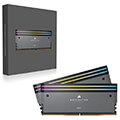 ram corsair cmp32gx5m2b6000z30 dominator titanium grey rgb 32gb 2x16gb ddr5 6000 cl30 intel amd extra photo 3