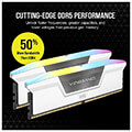 ram corsair cmh32gx5m2b5600c40w vengeance rgb white 32gb 2x16gb ddr5 5600mt s cl40 intel xmp dual extra photo 1