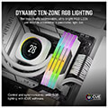ram corsair cmh32gx5m2b5600c40w vengeance rgb white 32gb 2x16gb ddr5 5600mt s cl40 intel xmp dual extra photo 2