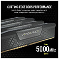 ram corsair cmk32gx5m2b6400c36 vengeance black 32gb 2x16gb ddr5 6400mt s cl36 intel xmp dual extra photo 1