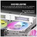 corsair co 9051022 ww rx120 icue link rgb fan starter kit 3 x 120mm white with icue link system hub extra photo 4