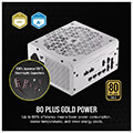 psu corsair cp 9020273 eu rm750x shift 750w 80 plus gold fully modular atx white extra photo 2