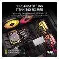 corsair icue link titan 360 rx aio rgb liquid cpu cooler controller black cw 9061018 ww extra photo 1