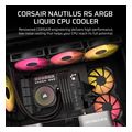 corsair nautilus 360 rs argb liquid cpu cooler black cw 9060093 ww extra photo 1