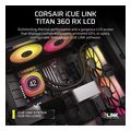corsair icue link titan 360 rx lcd aio rgb liquid cpu cooler controller black cw 9061023 ww extra photo 1