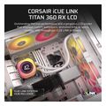 corsair icue link titan 360 rx lcd aio rgb liquid cpu cooler controller white cw 9061026 ww extra photo 1