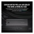 ssd corsair mp700 pro se 2tb m2 nvme pcie gen5 x4 ssd with air cooler cssd f2000gbmp700pros extra photo 1