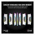 ram corsair vengeance rgb white 32gb 2x16gb ddr5 6000mt s cl36 intel amd dual cmh32gx5m2e6000z36w extra photo 1