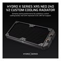 corsair hydro x radiator xr5 240mm neo v2 2x120mm radiator 30mm thick black extra photo 1