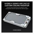 corsair hydro x radiator xr5 240mm v2 2x120mm radiator 30mm thick white extra photo 1