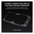 corsair hydro x radiator xr5 280mm v2 2x140mm radiator 30mm thick black extra photo 1