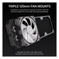 corsair hydro x radiator xr5 360mm neo v2 3x120mm radiator 30mm thick black extra photo 2