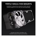 corsair hydro x radiator xr7 360mm v2 3x120mm radiator 55mm thick black extra photo 2