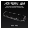 corsair hydro x radiator xr7 480mm v2 4x120mm radiator 55mm thick black extra photo 1