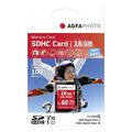agfaphoto high speed 16gb sdhc card class 10 uhs i u1 v10 extra photo 1