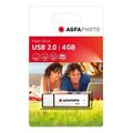 agfaphoto 4gb usb 20 flash drive silver extra photo 1