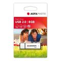 agfaphoto 8gb usb 20 flash drive silver extra photo 1