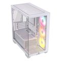 case corsair 2800x argb tempered glass midi tower micro atx white extra photo 1