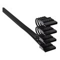 corsair cable premium individually sleeved serial ata sata cable 4 connectors type 5 black extra photo 1