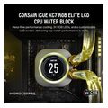 corsair hydrox cpu water block xc7 elite lcd 1700 1851 am4 am5 black extra photo 1