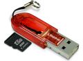 kingston usb microsd reader red 2gb micro sd card extra photo 1