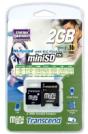 transcend 2gb mini secure digital 80x ultra extra photo 1