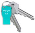 pny key attache 8gb aqua usb flash drive extra photo 1
