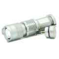 pure cree mini led flashlight 7w 300lm q5 3 modes silver extra photo 1