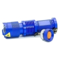 pure cree mini led flashlight 7w 300lm q5 3 modes blue extra photo 1