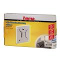 hama 49525 lcd wall bracket slim vesa 100 silver extra photo 3