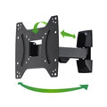 hama 118100 fullmotion tv wall bracket 19 48 black extra photo 12