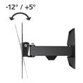 hama 118100 fullmotion tv wall bracket 19 48 black extra photo 4