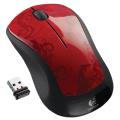 logitech m310 wireless mouse red tendrils extra photo 2